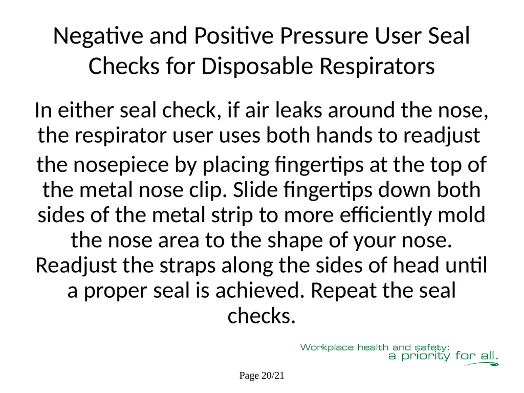 Respiratory Fit Testing Train the Trainer One part - slide 51 of 73