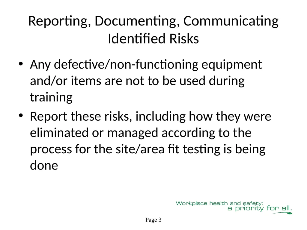 Respiratory Fit Testing Train the Trainer One part - slide 13 of 73