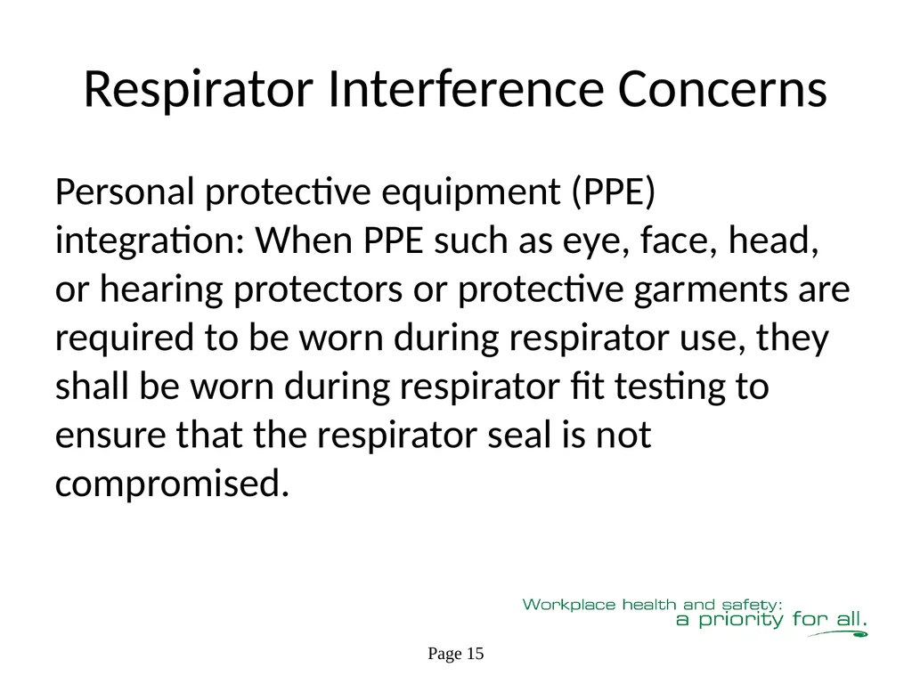 Respiratory Fit Testing Train the Trainer One part - slide 37 of 73