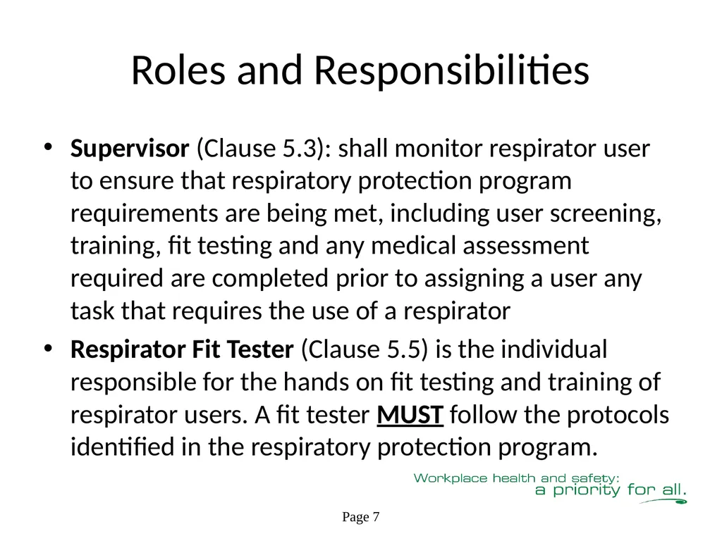 Respiratory Fit Testing Train the Trainer One part - slide 18 of 73