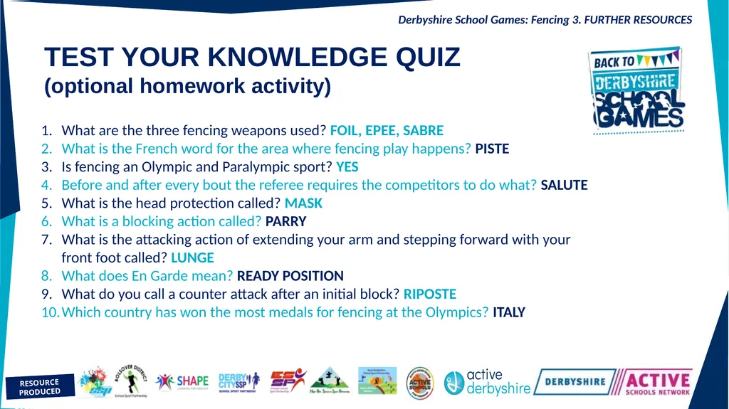 AN INTRODUCTION TO AUTUMN COMPETITION The School - slide 17 of 17