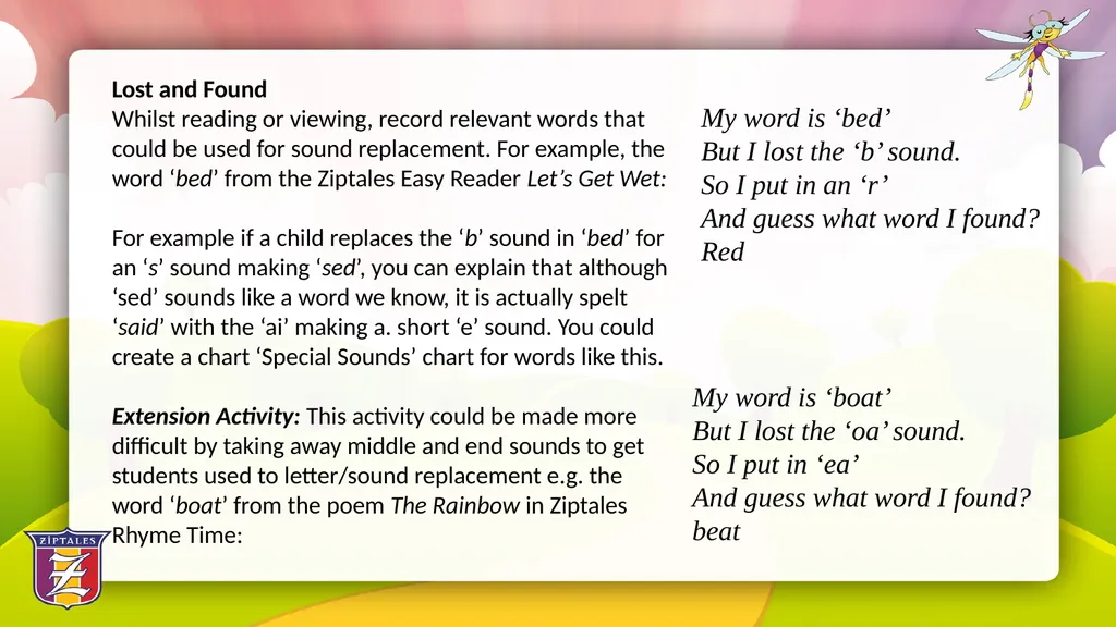 Fun with Phonics: Using literature based - slide 28 of 34