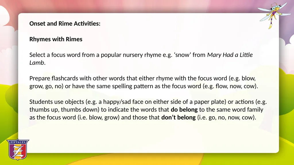Fun with Phonics: Using literature based - slide 16 of 34