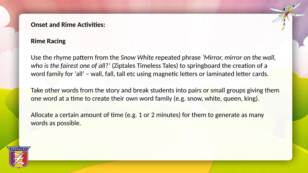 Fun with Phonics: Using literature based - slide 17 of 34
