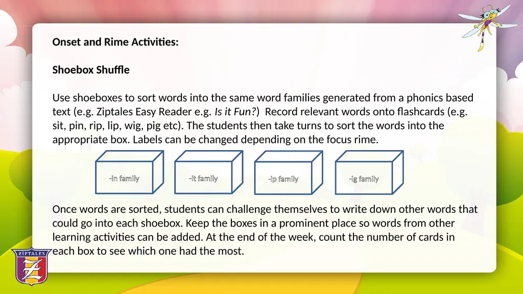 Fun with Phonics: Using literature based - slide 19 of 34