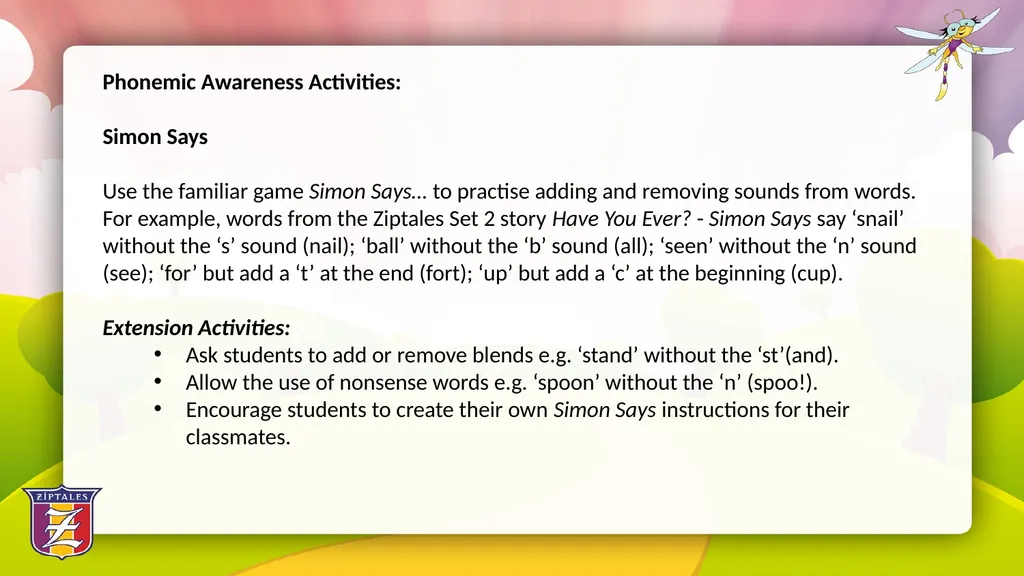 Fun with Phonics: Using literature based - slide 26 of 34