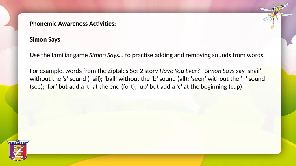 Fun with Phonics: Using literature based - slide 27 of 34