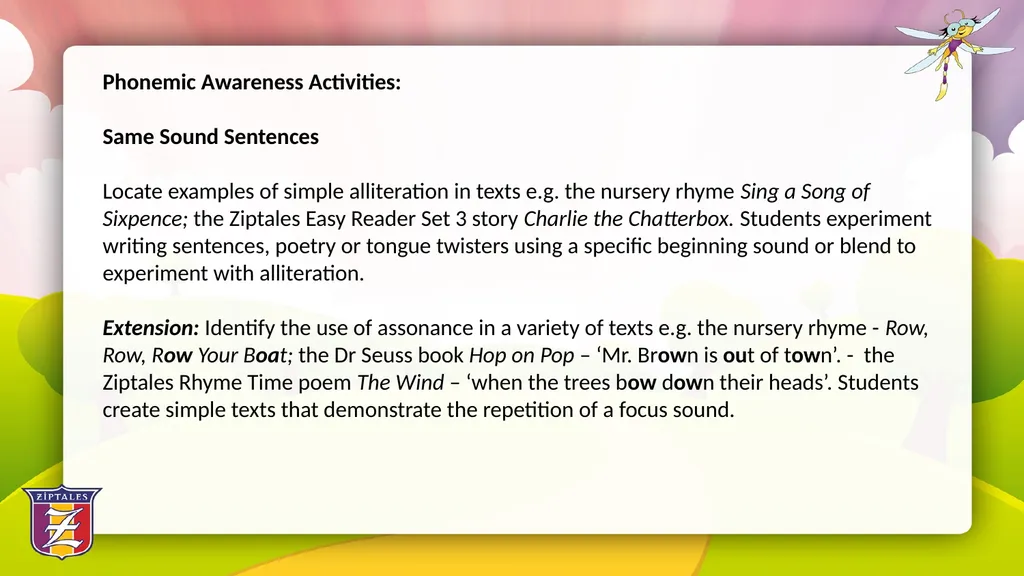 Fun with Phonics: Using literature based - slide 29 of 34