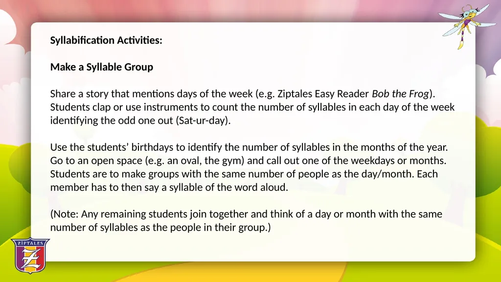 Fun with Phonics: Using literature based - slide 9 of 34