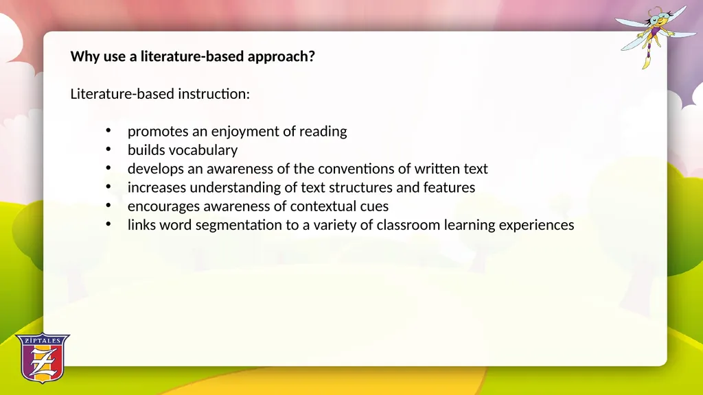Fun with Phonics: Using literature based - slide 6 of 34