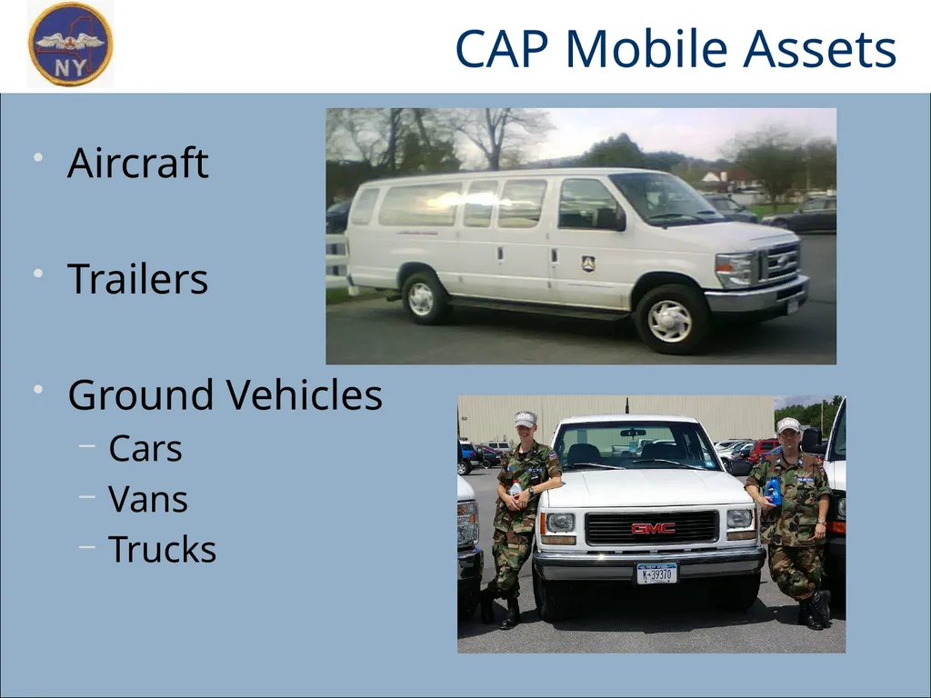 CAP OWNED VEHICLE (COV) ORIENTATION Prepared MAY - slide 4 of 43