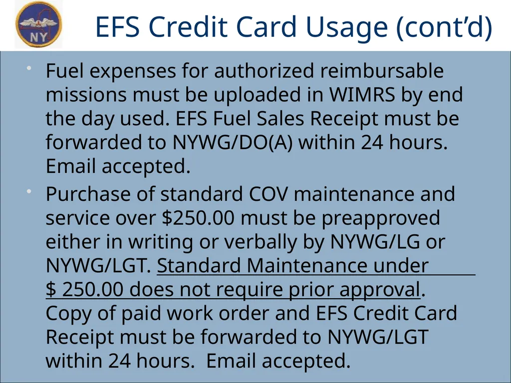 CAP OWNED VEHICLE (COV) ORIENTATION Prepared MAY - slide 7 of 43