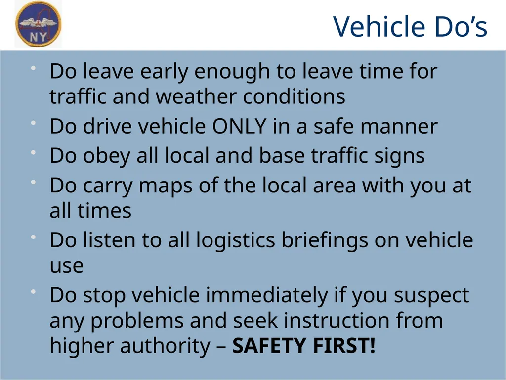 CAP OWNED VEHICLE (COV) ORIENTATION Prepared MAY - slide 36 of 43