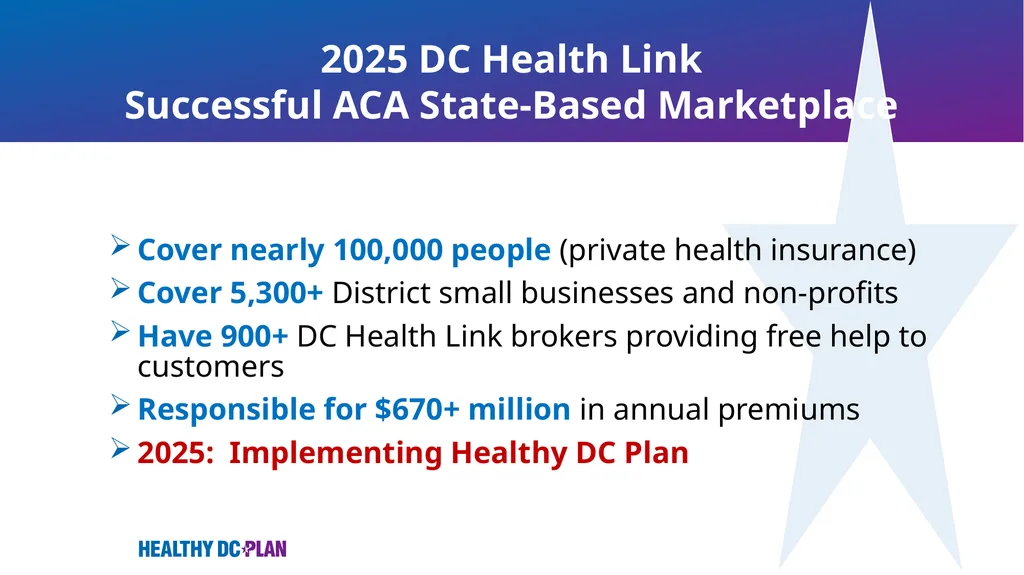 Implementation of Healthy DC Plan DC Health - slide 3 of 18