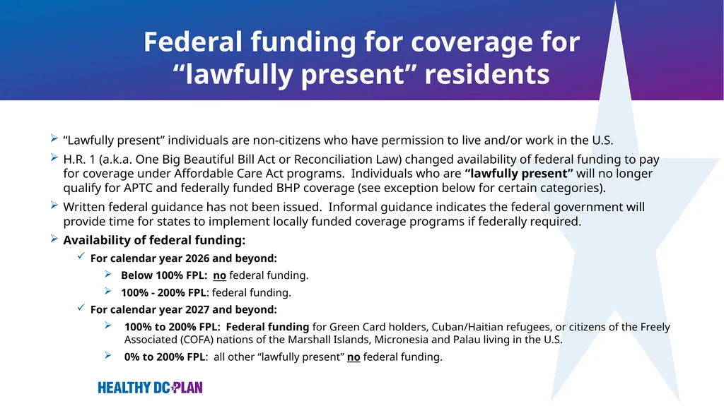 Implementation of Healthy DC Plan DC Health - slide 7 of 18