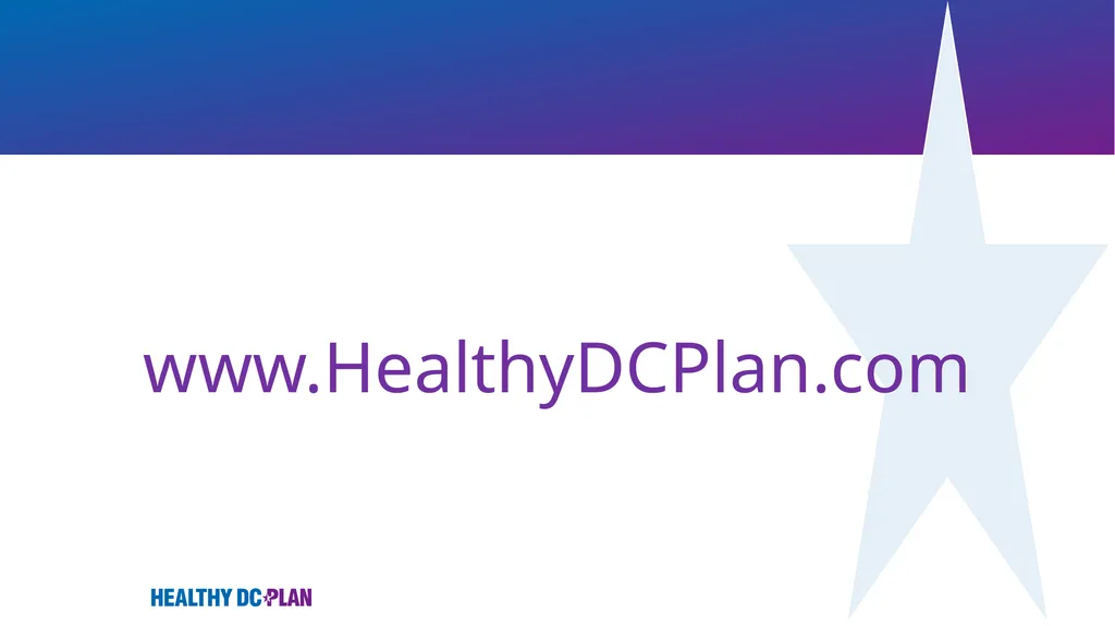 Implementation of Healthy DC Plan DC Health - slide 18 of 18