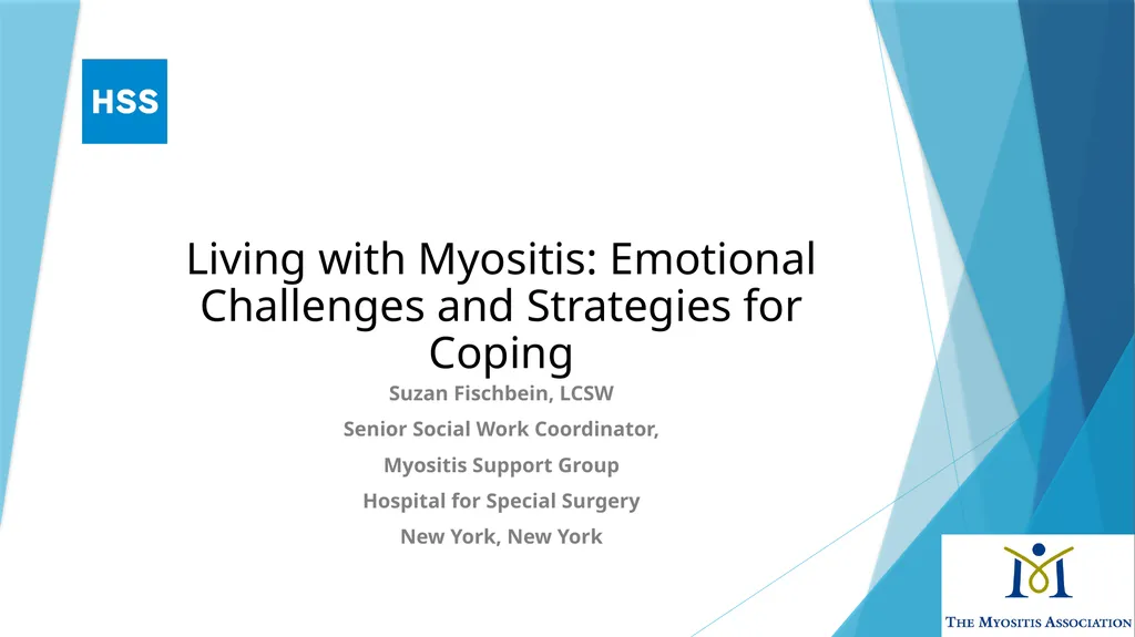 Living with Myositis: Emotional Challenges and - slide 1 of 14