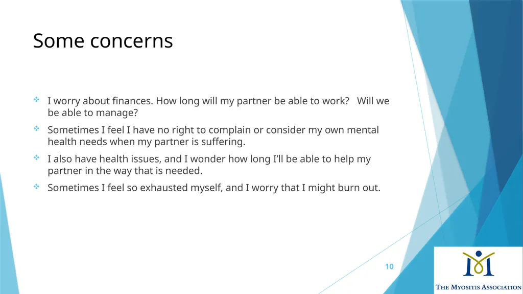 Living with Myositis: Emotional Challenges and - slide 10 of 14