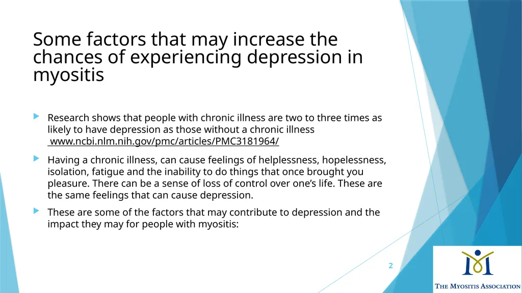 Living with Myositis: Emotional Challenges and - slide 2 of 14