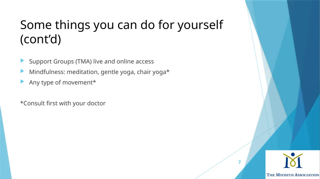 Living with Myositis: Emotional Challenges and - slide 7 of 14