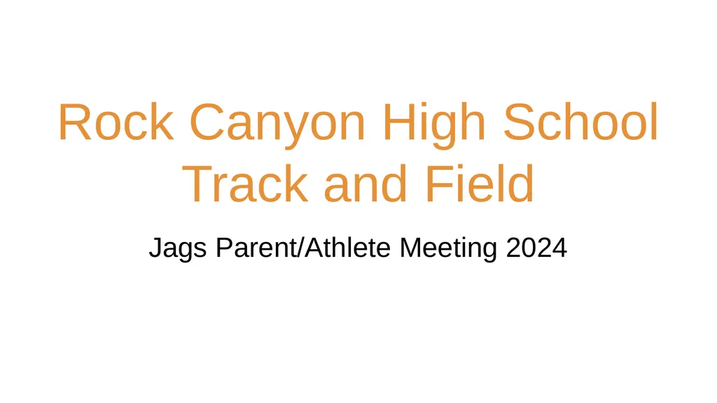 Rock Canyon High School Track and Field Jags - slide 1 of 8