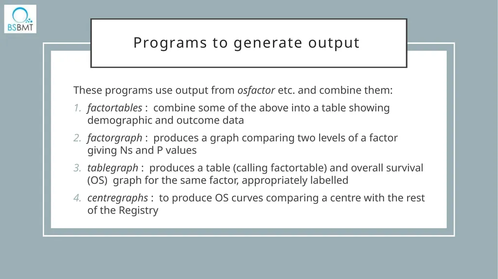 A suite of community-contributed programs to - slide 7 of 13