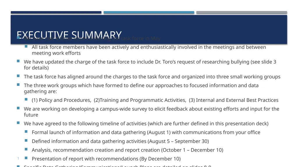CCSU Task force on Sexual Misconduct and Campus - slide 3 of 11