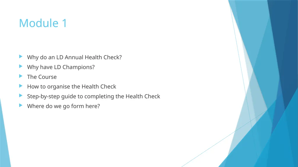 Learning Disabilities Champion Training Module 1 - slide 2 of 27
