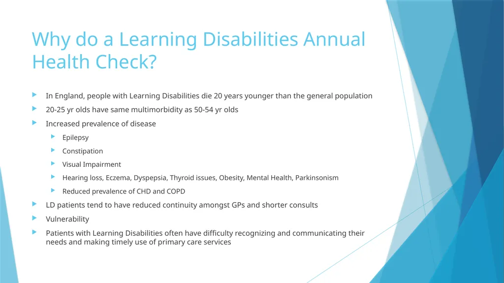 Learning Disabilities Champion Training Module 1 - slide 3 of 27
