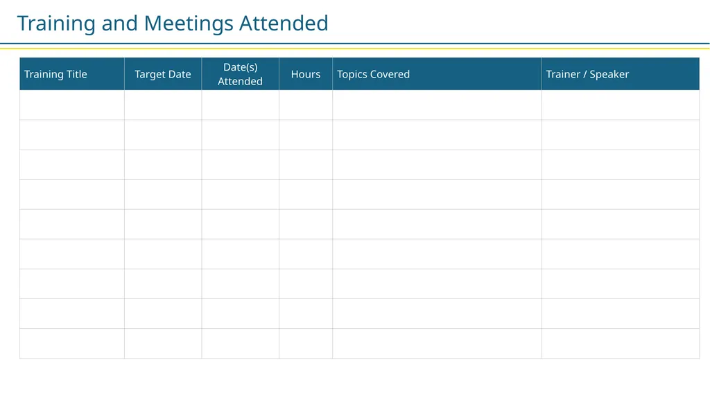 Employee Training Plan Template Provided by - slide 8 of 9