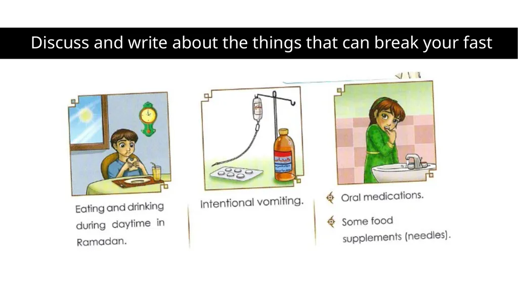 Unit 5: Lesson 4: My Fasting is for the sake - slide 6 of 10