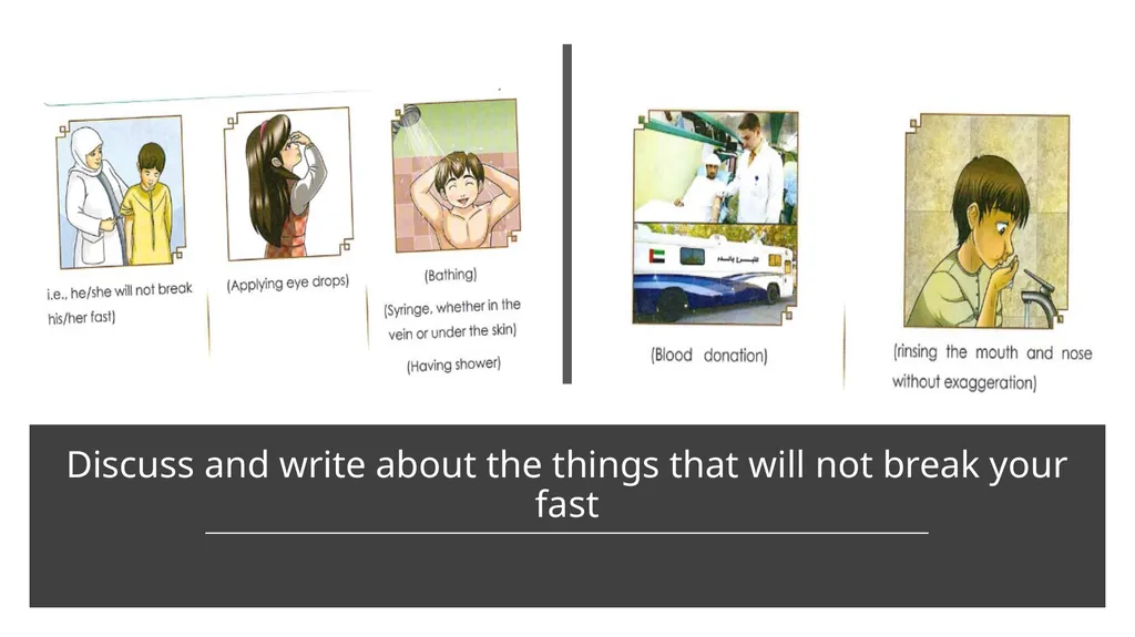 Unit 5: Lesson 4: My Fasting is for the sake - slide 7 of 10