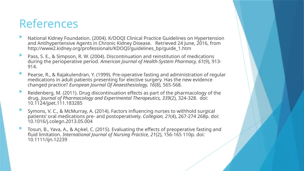 Eva Harkay Kovassy BA, MNP (Periop) The impact of - slide 29 of 29