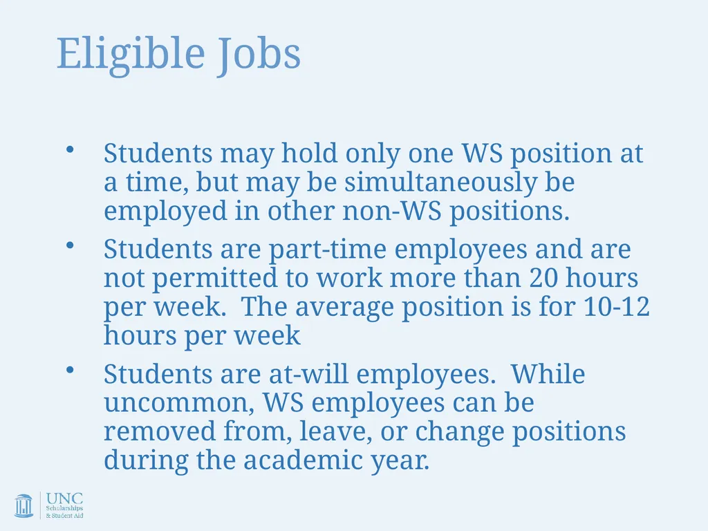 Work-Study Supervisor Training Academic Year - slide 16 of 55