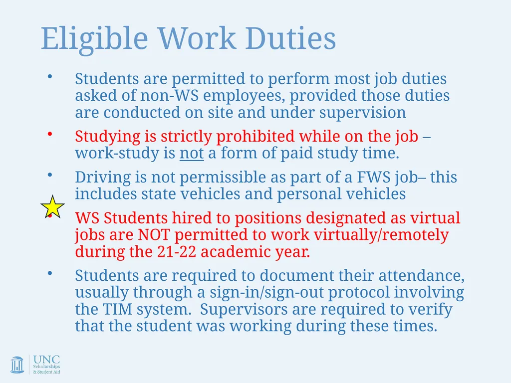 Work-Study Supervisor Training Academic Year - slide 17 of 55
