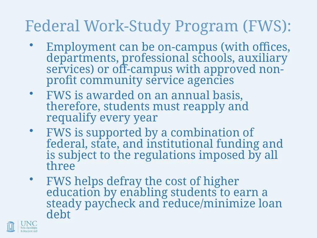Work-Study Supervisor Training Academic Year - slide 9 of 55