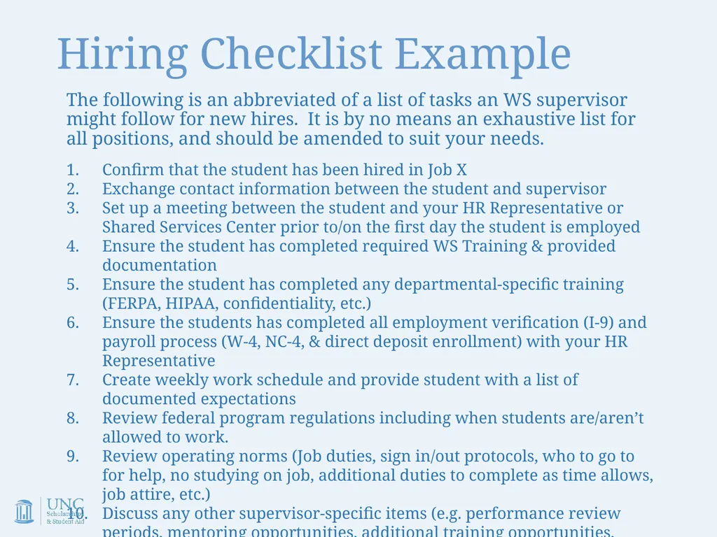 Work-Study Supervisor Training Academic Year - slide 51 of 55