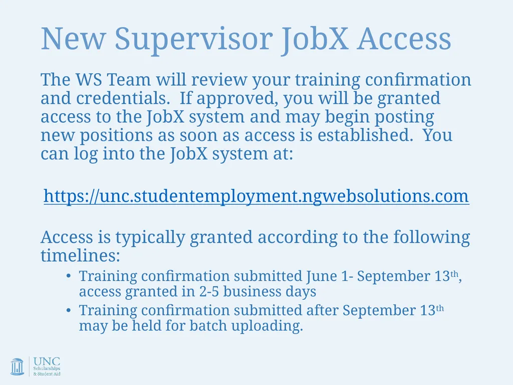 Work-Study Supervisor Training Academic Year - slide 54 of 55