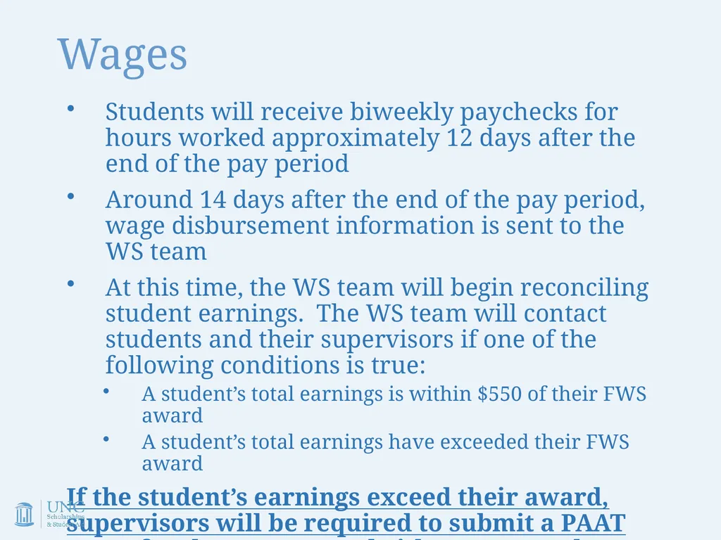 Work-Study Supervisor Training Academic Year - slide 43 of 55