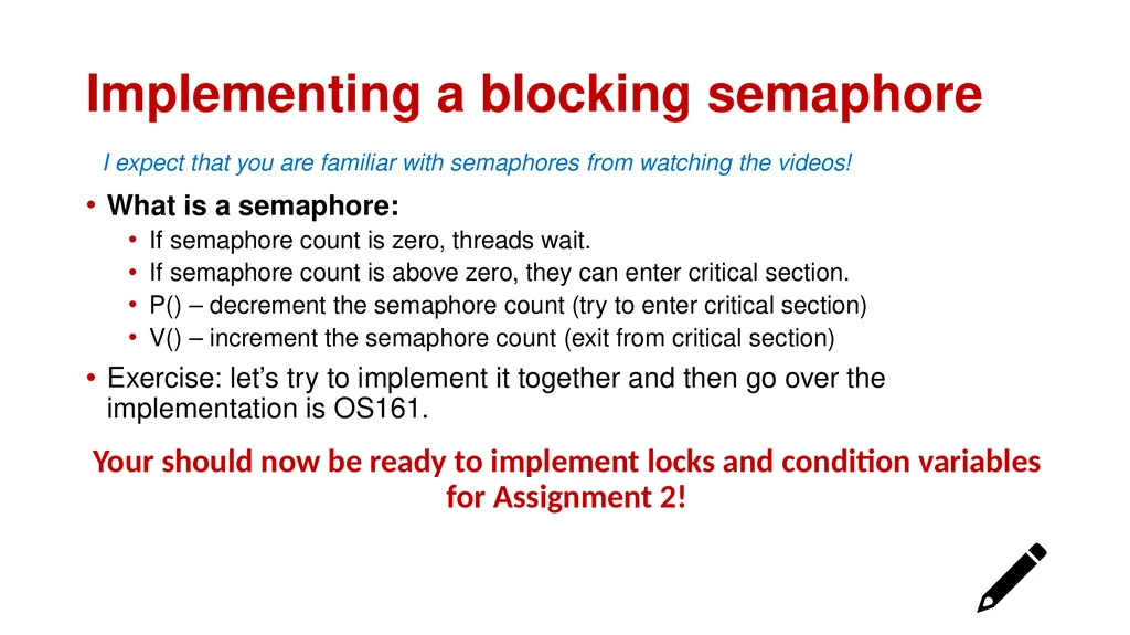 Synchronization CPEN 331, UBC Alexandra Fedorova - slide 33 of 33