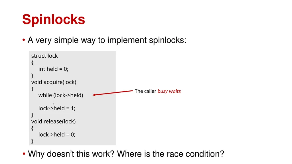 Synchronization CPEN 331, UBC Alexandra Fedorova - slide 17 of 33