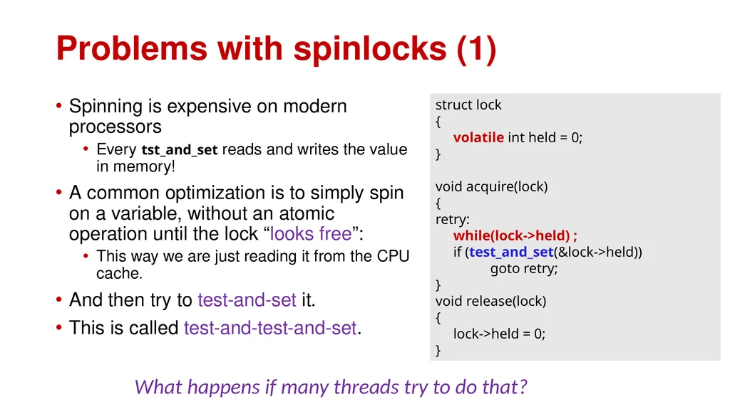 Synchronization CPEN 331, UBC Alexandra Fedorova - slide 25 of 33