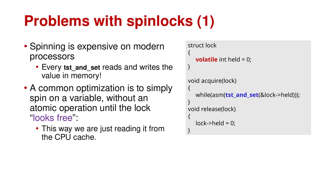 Synchronization CPEN 331, UBC Alexandra Fedorova - slide 24 of 33