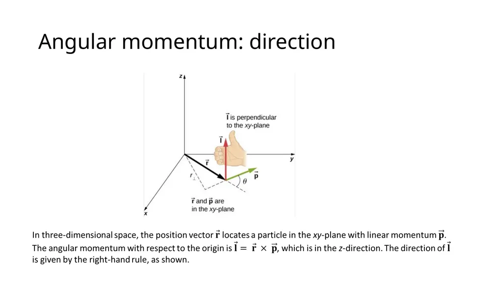 ANGULAR MOMENTUM Angular momentum definition - slide 4 of 5