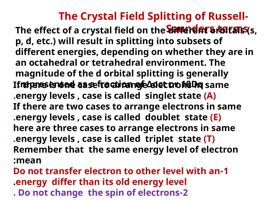 Chapter 4 Term Symboles Lecturers: 1- Dr. Majeed - slide 26 of 49