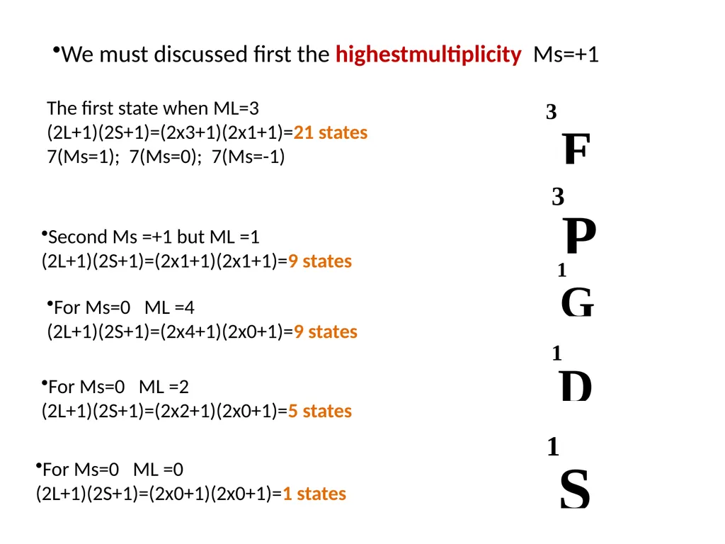 Chapter 4 Term Symboles Lecturers: 1- Dr. Majeed - slide 46 of 49