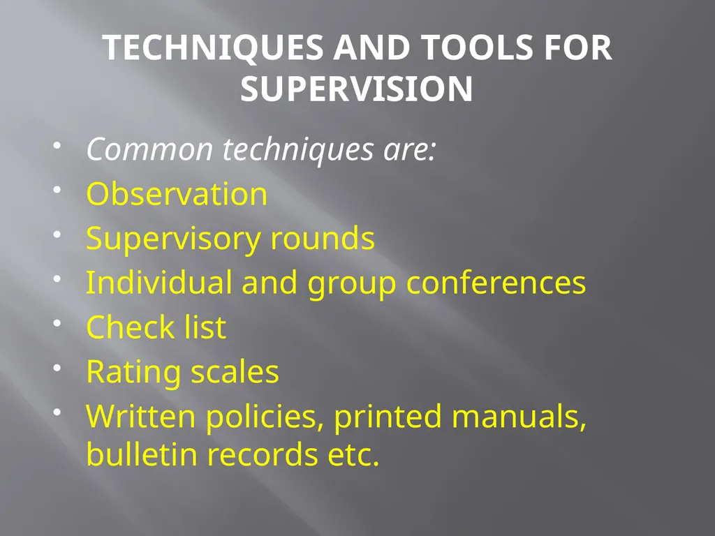 PRESENTATION ON SUPERVISION BY- Ms.Vaishali Patil - slide 19 of 21