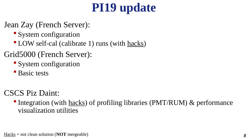 SDP benchmark suite Stefano Corda and Manuel Stutz - slide 8 of 10
