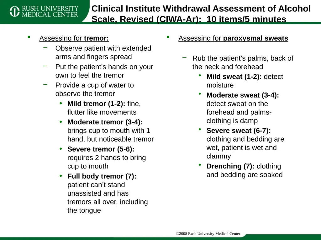Update Training on CIWA and COWS Clinical - slide 4 of 17
