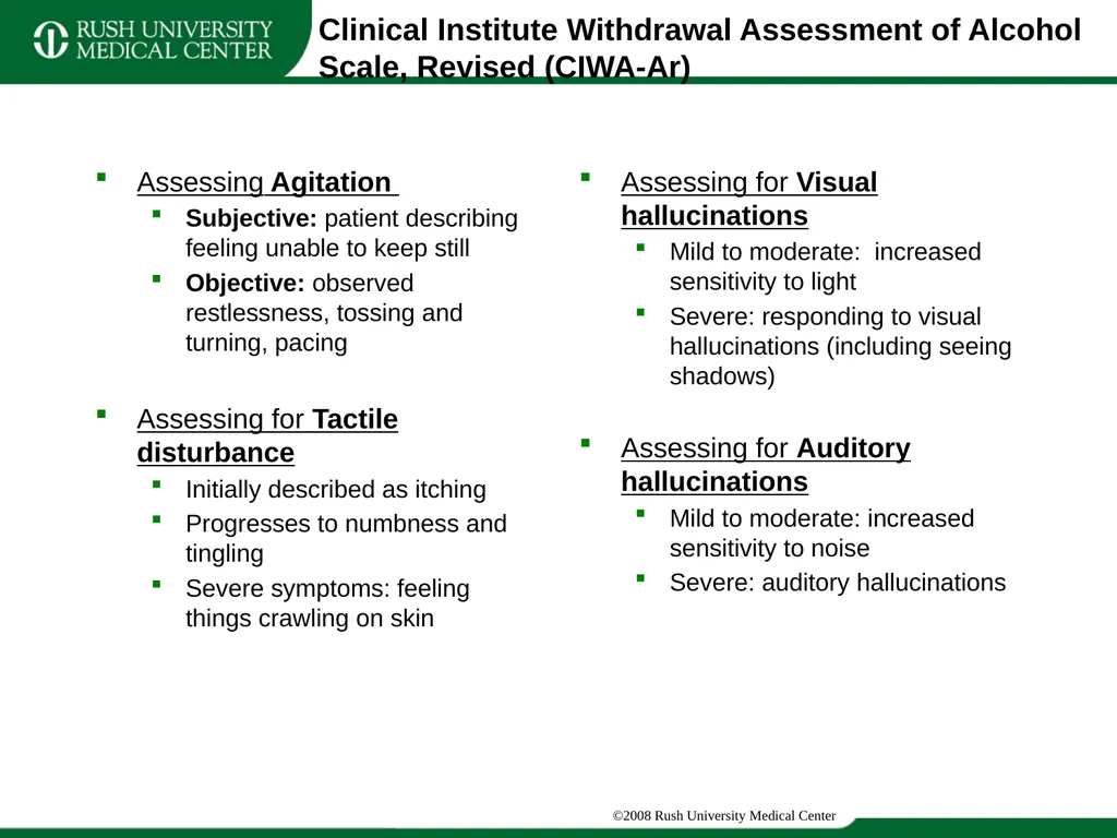 Update Training on CIWA and COWS Clinical - slide 5 of 17